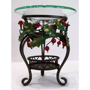 🩵NIB Partylite Holly Berry Holiday Fragrance Warmer